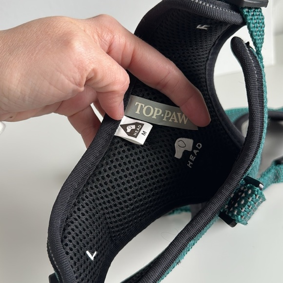 Top Paw Medium Dog Harness in Teal - Picture 3 of 3